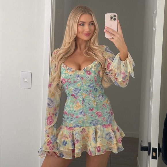 🌻NWT Yelena Mini Dress in Spring Vintage Multi
MAJORELLE - Picture 4 of 6